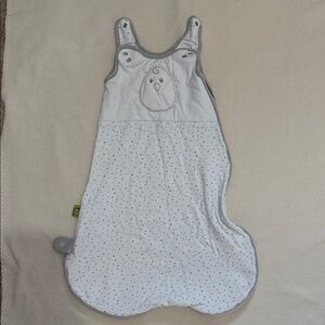 Nested Bean White and Gray Sleep Sack